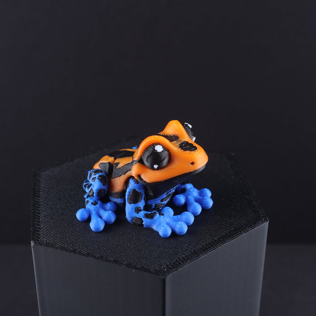 3D Printed Mini Reptile and Amphibian Fidget Toy Set – Articulated Classroom Reward Gift